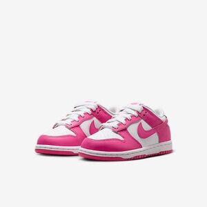 Nike Kids Sneakers in Fuchsia Pink and White Low Sz little kid 10.5